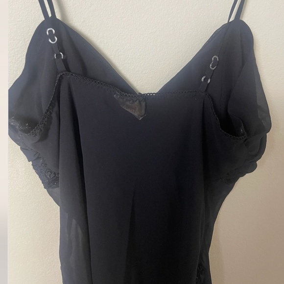 Sexy Sleep Lounge Slip Ruffled Boho Peasant Romantic Night Mini Dress Gown - Picture 3 of 11